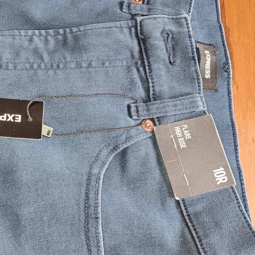 Express High Rise Flare Jeans - Picture 2 of 3